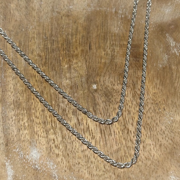 40" 925 Sterling Silver Rope Long Necklace - Picture 4 of 10